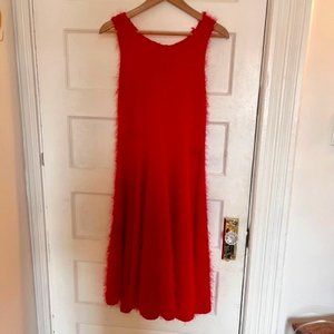 Vintage Red Dress with Fringe - SO fun!